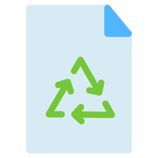 reciclaje de papel icono gratis