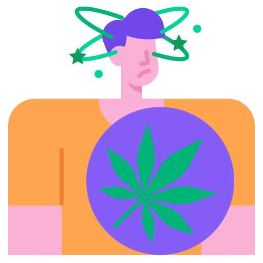 Marijuana free icon Marijuana free icon