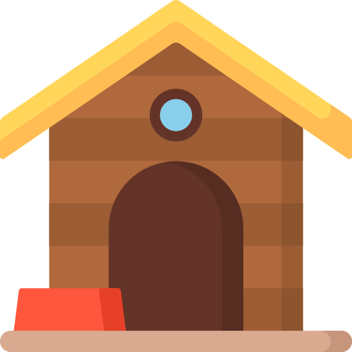 casa de perro icono gratis