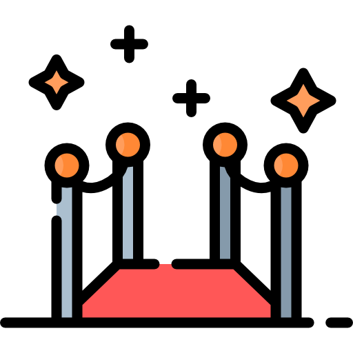 Red carpet free icon