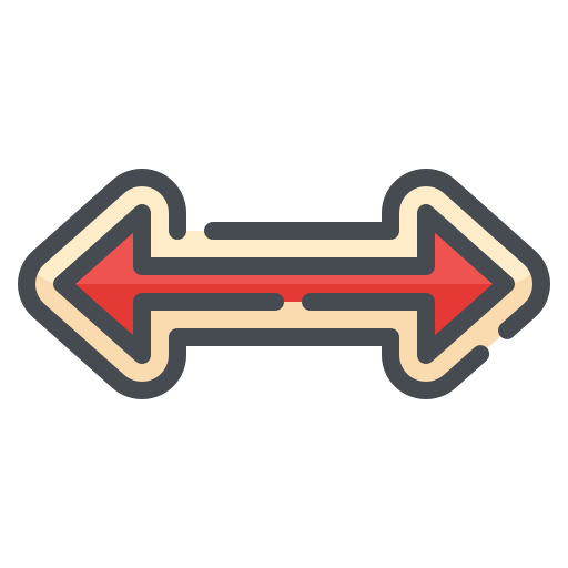 Icono De Doble Flecha Wanicon Lineal Color