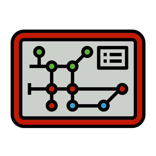 Railway map free icon
