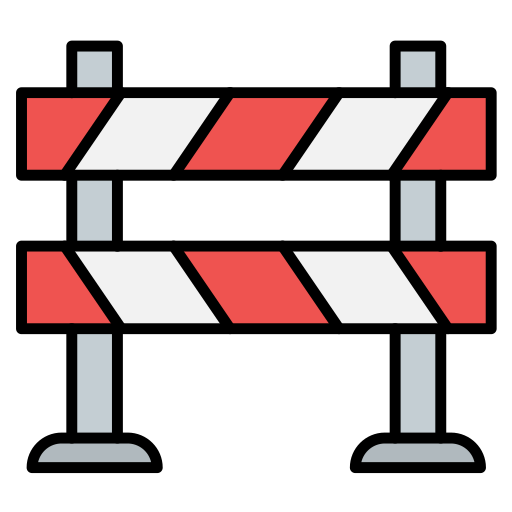 barrera icono gratis