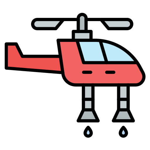 Helicopter Generic color lineal-color icon