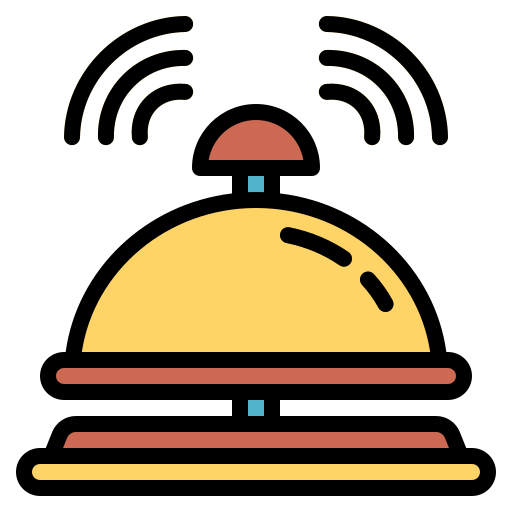 campana del hotel icono gratis