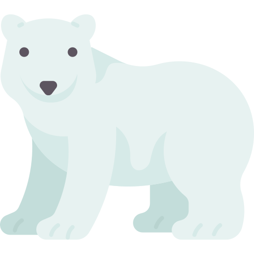 Polar bear Amethys Design Flat icon