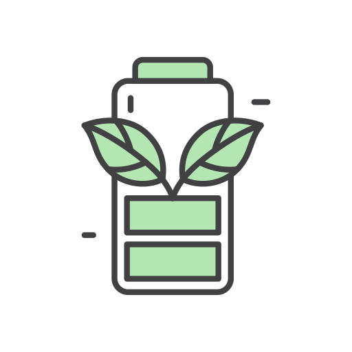 Battery eco free icon Battery eco free icon