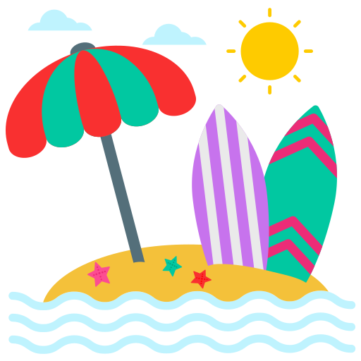 Beach Stickers Free Holidays Stickers