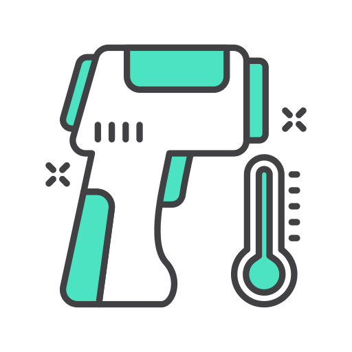 pistola termómetro icono gratis