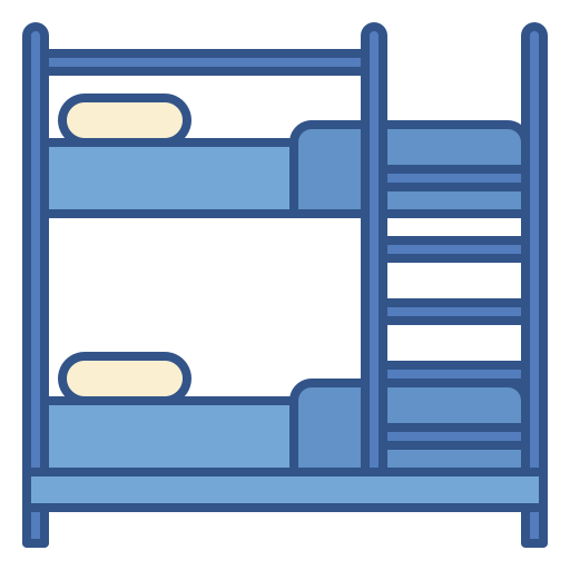 Bunk bed Generic color outline icon