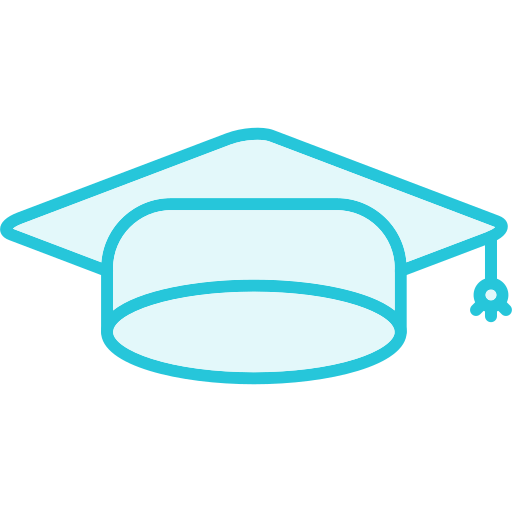 gorro de graduación icono gratis