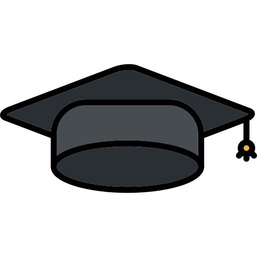 gorro de graduación icono gratis