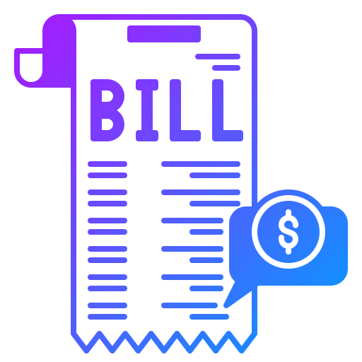 Bill Generic Gradient Outline Icon 8684