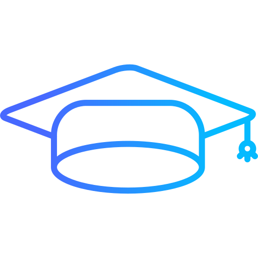 gorro de graduación icono gratis