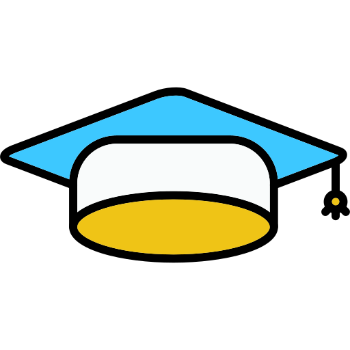 gorro de graduación icono gratis