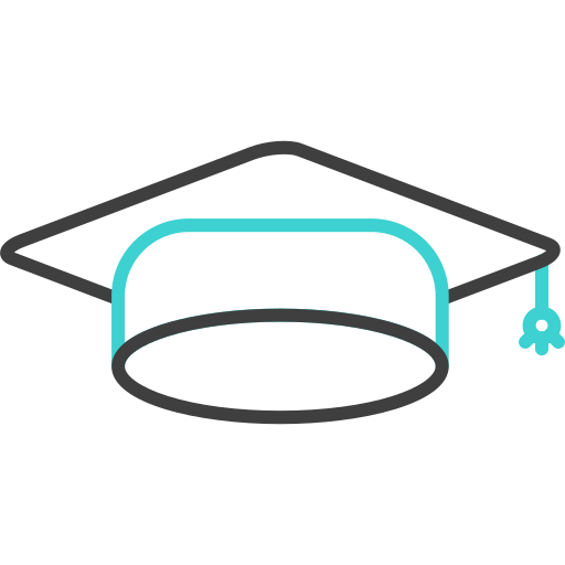 gorro de graduación icono gratis