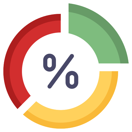 gráfico circular icono gratis