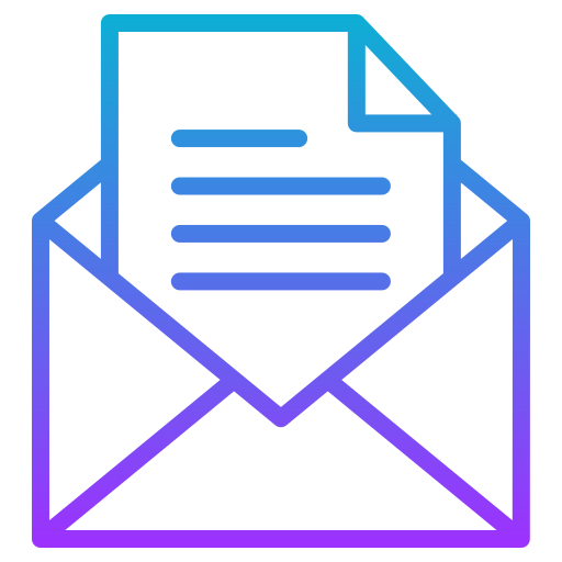 Email Generic gradient outline icon