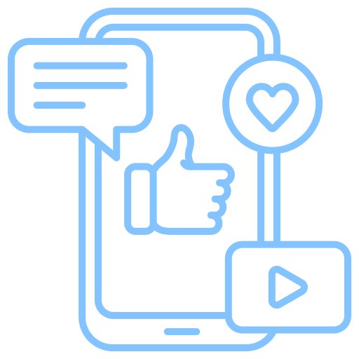 mercadeo social icono gratis