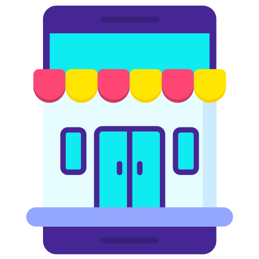 Online store Generic color fill icon