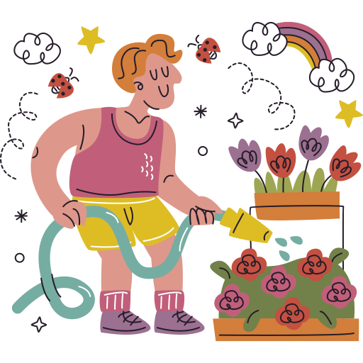 jardinagem grátis figurinha