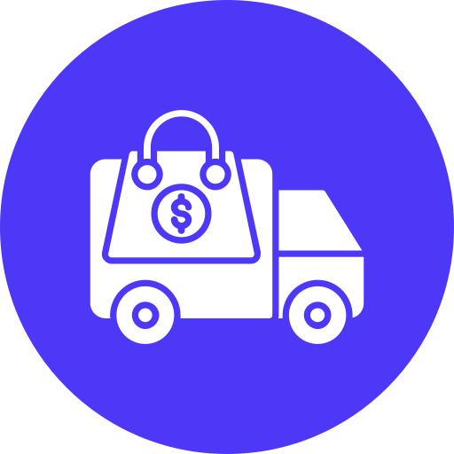 Delivery van free icon