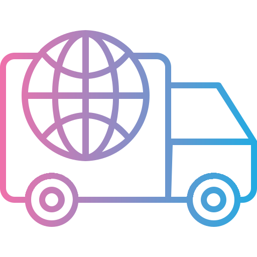 Worldwide delivery Generic gradient outline icon