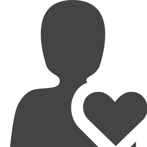 User and Heart free icon