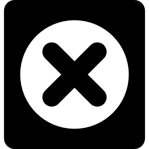 Cancel Square Button icon