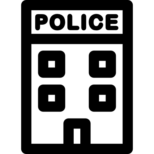 estación de policía icono gratis