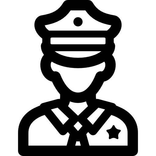 policía icono gratis