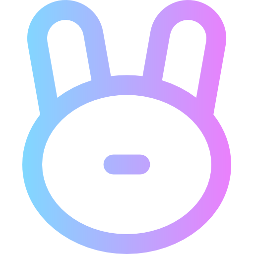 Rabbit Super Basic Rounded Gradient icon