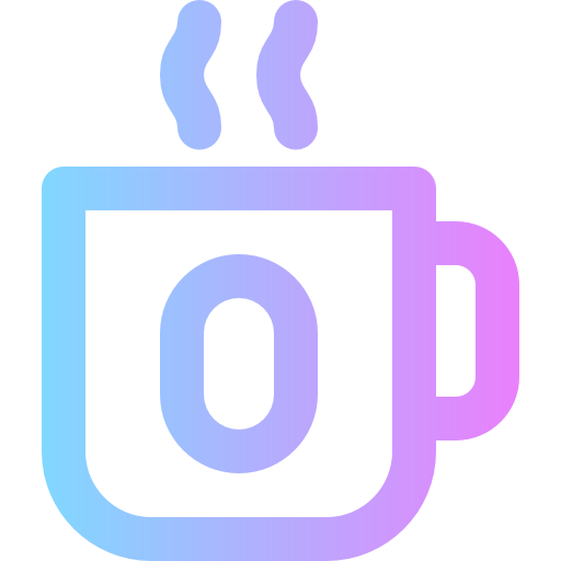 Coffee cup Super Basic Rounded Gradient icon