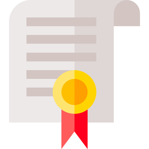 certificado icono gratis