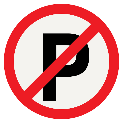 No parking Generic color fill icon