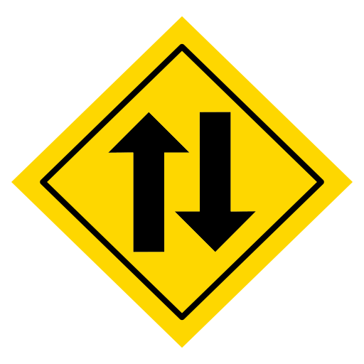 Two way street - Free signaling icons