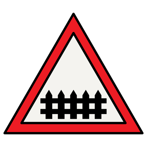 Level crossing Generic color lineal-color icon