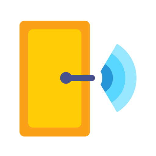puerta inteligente icono gratis