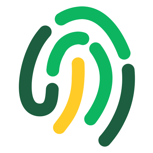 huella dactilar icono gratis