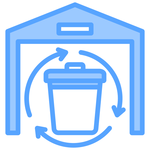 centro de reciclaje icono gratis