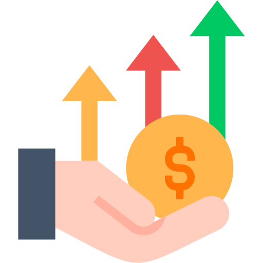 ganancia icono gratis
