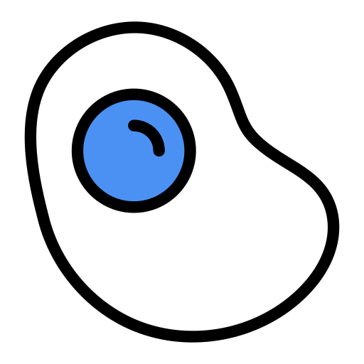 Fried egg free icon