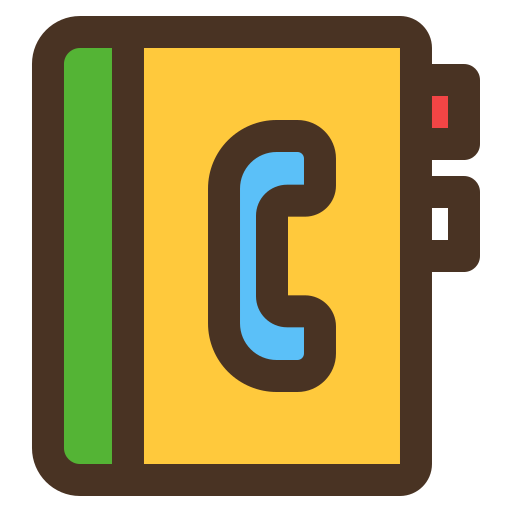 libreta de contactos icono gratis