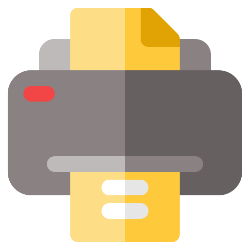 Printer Generic color fill icon