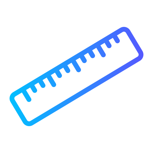 Ruler Generic gradient outline icon