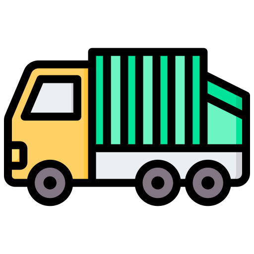 Garbage truck free icon