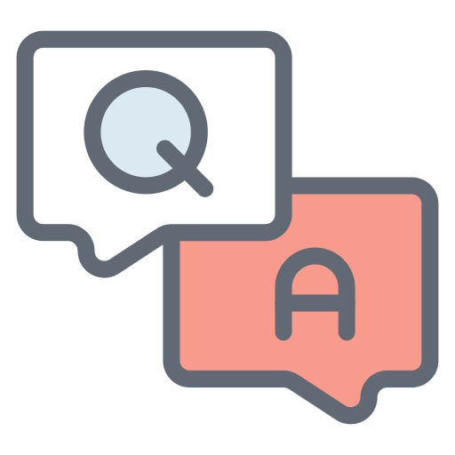 Question and answer free icon Question and answer free icon