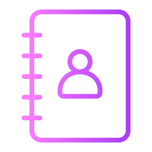 libreta de contactos icono gratis