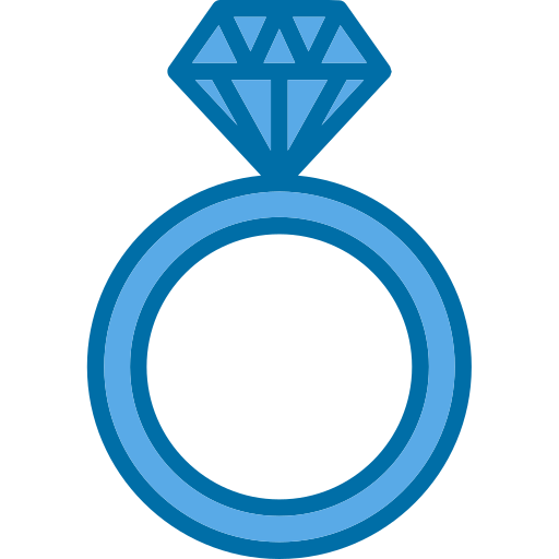 Diamond ring Generic color lineal-color icon