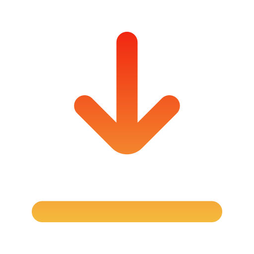 Down arrow Generic gradient outline icon